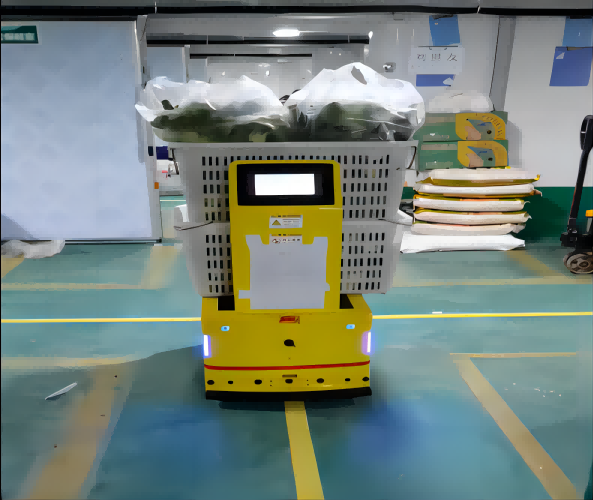 磁條導(dǎo)航雙向背負(fù)式AGV應(yīng)用